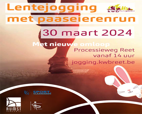 Lentejogging met paaseierenrun