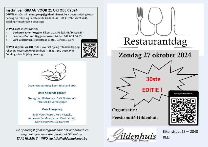 Restaurantdag Gildenhuis